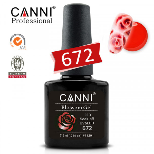 Uv/led soak off CANNI Blossom гел лак за нокти 672