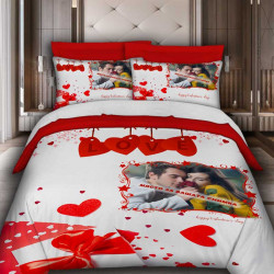 3D Луксозен спален комплект с романтичен принт и Ваша снимка 11139