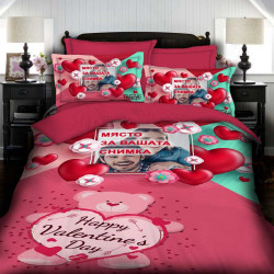 3D Луксозен спален комплект с романтичен принт и Ваша снимка 11142