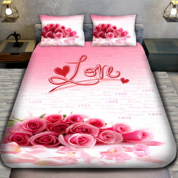 3D Луксозен спален комплект за влюбени 5958