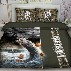3D луксозен спален комплект с риболовни мотиви 7411