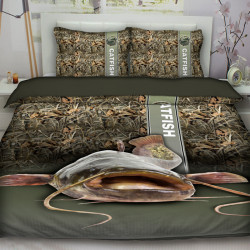 3D луксозен спален комплект с риболовни мотиви 7415