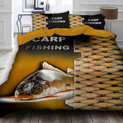 3D луксозен спален комплект с риболовни мотиви 7422