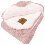 Двулицево одеяло от Еко вълна в розово и бяло