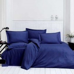 Луксозно спално бельо от сатениран памук Синьо