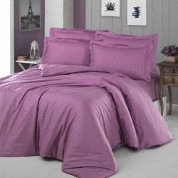 Луксозно спално бельо от сатениран памук Теменуга