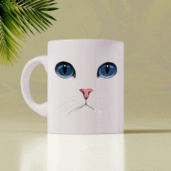 3D чаша CUTE CAT