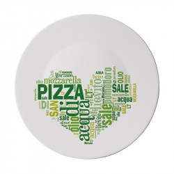 Чиния за пица Ronda ''I love pizza'' green 33 см. 