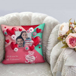 3D декоративна възглавничка за влюбени с Ваша снимка 12212